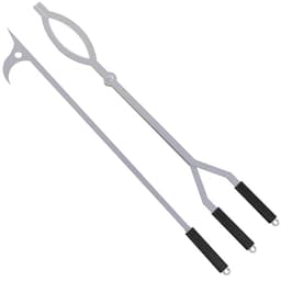 CKLT 40-Inch Stainless Steel Fire Tongs and Poker Set