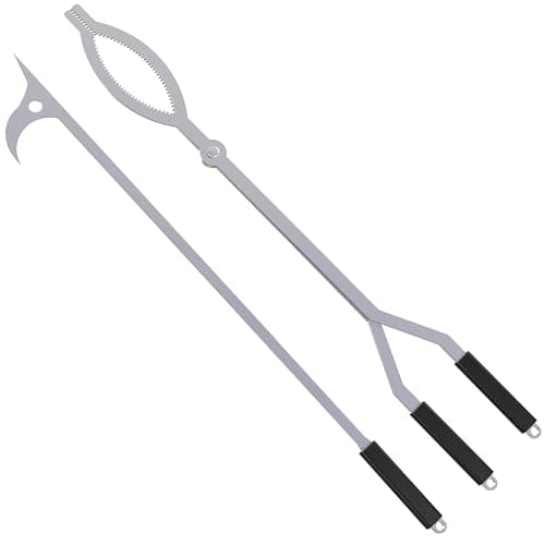CKLT 40-Inch Stainless Steel Fire Tongs and Poker Set