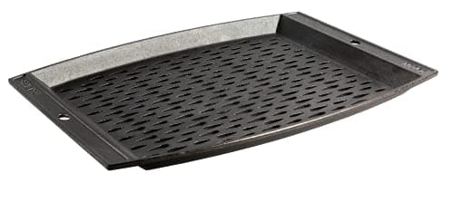 Lodge Seasoned Cast Iron Grill Topper, 15" x 12" (L15RCGT)