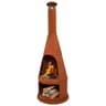 Sunnydaze 70" Extra Large Chiminea with Built-In Log Rack
