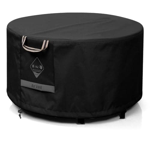 QH.HOME 36" Round 600D Waterproof Fire Pit Cover