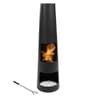 Sunnydaze Chiminea Outdoor Fireplace with Poker and Cover
