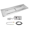 Stanbroil 48 x 14 in Rectangle Fire Pit Kit with Spark Ignition