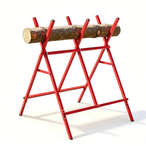 IRONMAX Adjustable Height Folding Sawbuck Log Cutting Stand (220 lb)