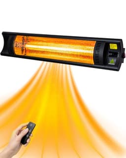 hykolity 1500W Infrared Wall-Mount Patio Heater, 35.5" (IP55)
