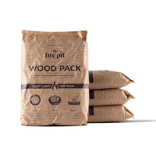 TIKI Brand Wood Pack Wood Pellets for Smokeless Fire Pits (4-Pack)
