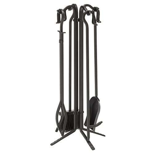 UniFlame F-11140 5-Piece Wrought Iron Fireplace Tool Set