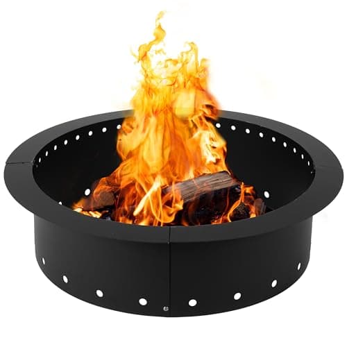 Iron Forge Tools Smokeless Fire Pit Ring Insert 36 Inch Round Steel