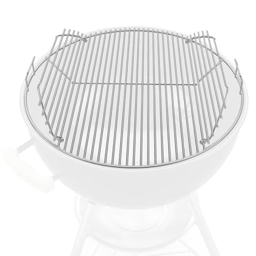 Uniflasy Hinged Cooking Grate for Weber 22", 304 Stainless Steel (21.5" round)