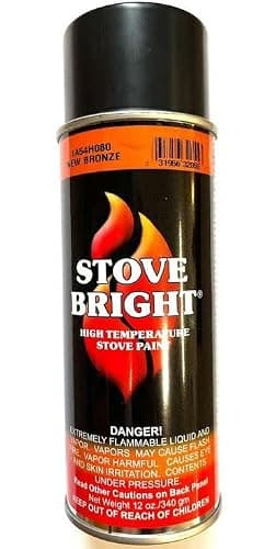 Stove Bright High Temp Spray Paint, New Bronze (1200°F), 12 oz