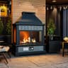 Gardenbee 35" Outdoor Propane Fireplace with Tank Storage (50,000 BTU, CSA Certified)