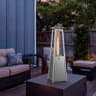 Tangkula 34" Pyramid Tabletop Propane Patio Heater (Silver)