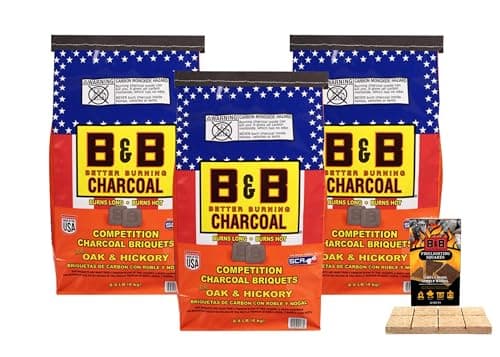 B&B Charcoal Competition Oak & Hickory Briquettes